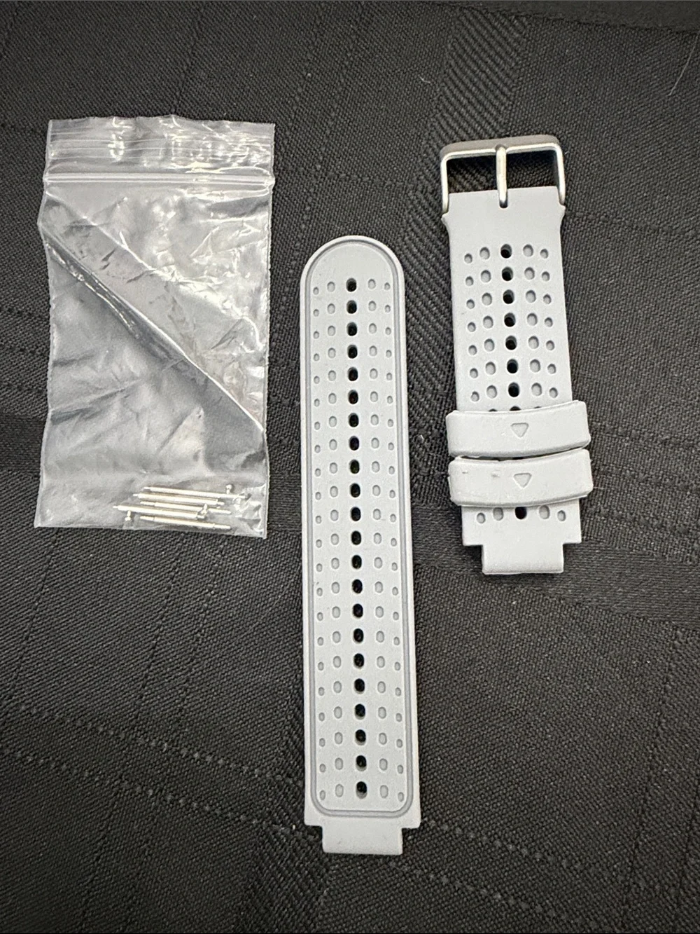 Fossil White Ceramic Watch with Gray Silicone Replacement Straps